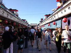 Nakamise shopping street in Asakusa